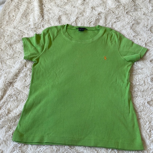 Ralph Lauren Sport Green 100% Cotton Short Sleeve T-Shirt Size L - Picture 1 of 5